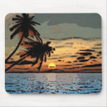 Palmesonnenuntergang Mousepad