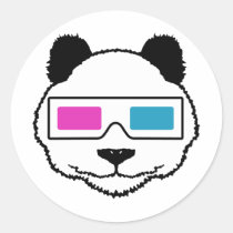 Panda 3D aufkleber