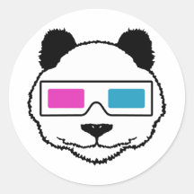 Panda 3D Aufkleber