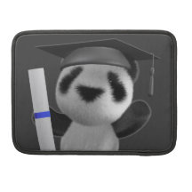 Panda-Absolvent des Baby-3d (editable) Sleeve Für MacBooks