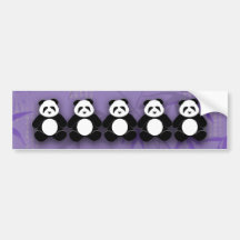 Panda Autoaufkleber