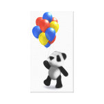 Panda-Ballone des Baby-3d Gespannte Galeriedrucke