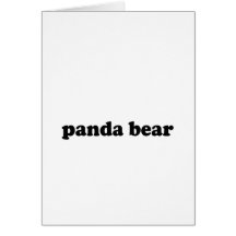 PANDA-BÄR GRUßKARTE
