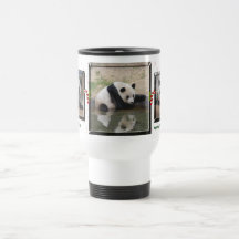 Panda-Bär u. Baby-Panda-Reise-Becher Tee Tasse