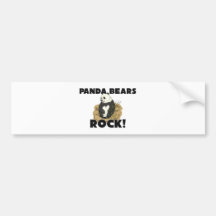 Panda-Bärn-Felsen Auto Sticker
