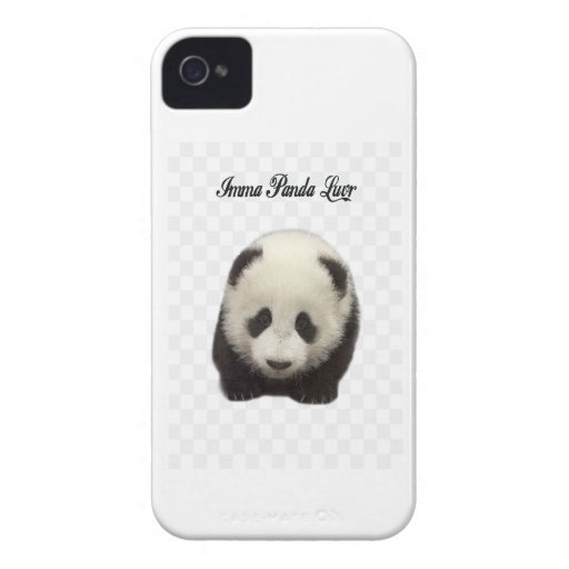 Panda-Bärn-Schachbrett iPhone Fall Case-Mate iPhone 4 Hülle