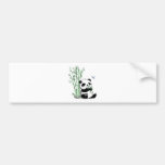 Panda, der Bambus isst Auto Sticker
