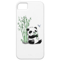 Panda, der Bambus isst Etui Fürs iPhone 5