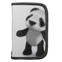 Panda des Baby-3d mit einer Frage Mappen