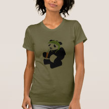 Panda-Frosch-Hut T-shirt