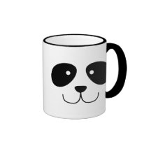 Panda-Gesichts-Becher Kaffeehaferl