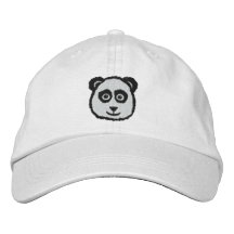 Panda gestickte Hüte Bestickte Baseballkappe