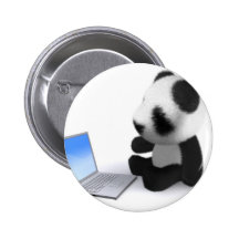 Panda-Laptop des Baby-3d Button