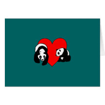 Panda-Liebe Grußkarten
