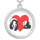 Panda-Liebe Selbst Gestaltete Halskette