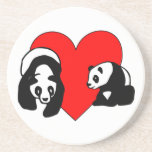 Panda-Liebe Untersetzer