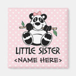 Panda-Mädchen-kleine Schwester Kühlschrankmagnet