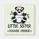 Panda-Mädchen-kleine Schwester Kühlschrankmagnete