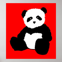 Pandaplüsch Poster