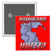 Pangea vereinigen Geografie-Knopf Anstecknadel