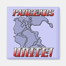 Pangea vereinigen Geografie-Magneten