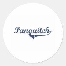 Panguitch Utah klassischer Entwurf Runde Aufkleber