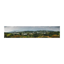 Panoramisch von Okinawa-Küstenlinie Gespannte Galeriedrucke
