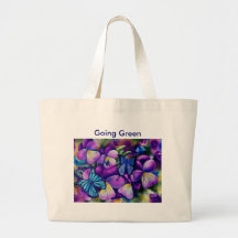 Panseys, gehende grüne Tasche