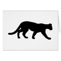 Panther - Puma Grußkarte