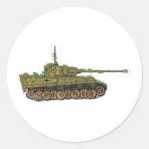 Panzer VI Tiger89 Runder Sticker