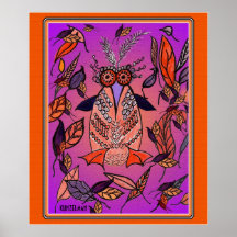 "PAPAPENQUIN" GICLEE DRUCK PLAKATE