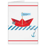 Paper Boat  |  Thank You Card karten