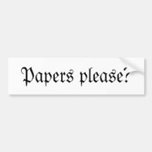 Papiere gefallen? auto sticker
