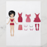 Papierpuppenschnitt Flyerdesign