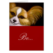PAPILLON HUND - SEIEN SIE MEINE VALENTINSGRUSS-KAR