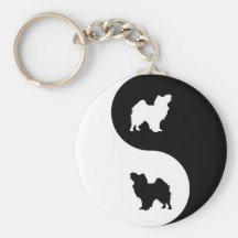 Papillon Yin Yang Schlüsselband