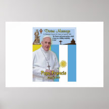 Papst Francis-Göttlich Message Poster