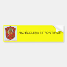 PÄPSTLICHER, PROECCLESIA UND PONTIFICE AUTOAUFKLEBER