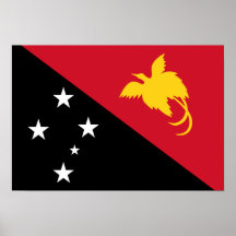 Papua-Neu-Guinea Flagge Plakatdrucke