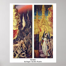 Paradies durch Rogier van der Weyden Plakatdruck
