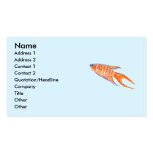 Paradies-Fische Visitenkarten Vorlagen
