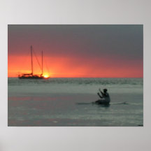 Paradiesbootsszene Posterdrucke