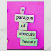 Paragon (lila) bedruckte flyer