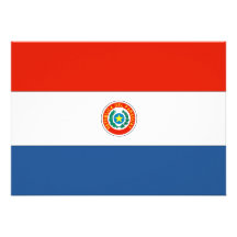 Paraguay-Flagge Einladungskarte