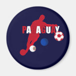 Paraguay-Fußballspieler-Grafikgeschenke Magnete