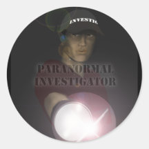 Paranormal Forscher Runder Aufkleber