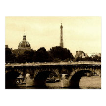 Paris auf dem Quadrat Postkarten