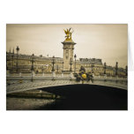 Paris-Brücke Grußkarten