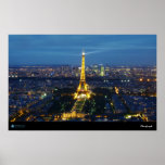 Paris durch Nachtplakat