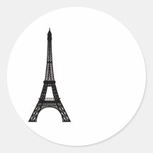 Paris-Eiffelturm Runder Aufkleber